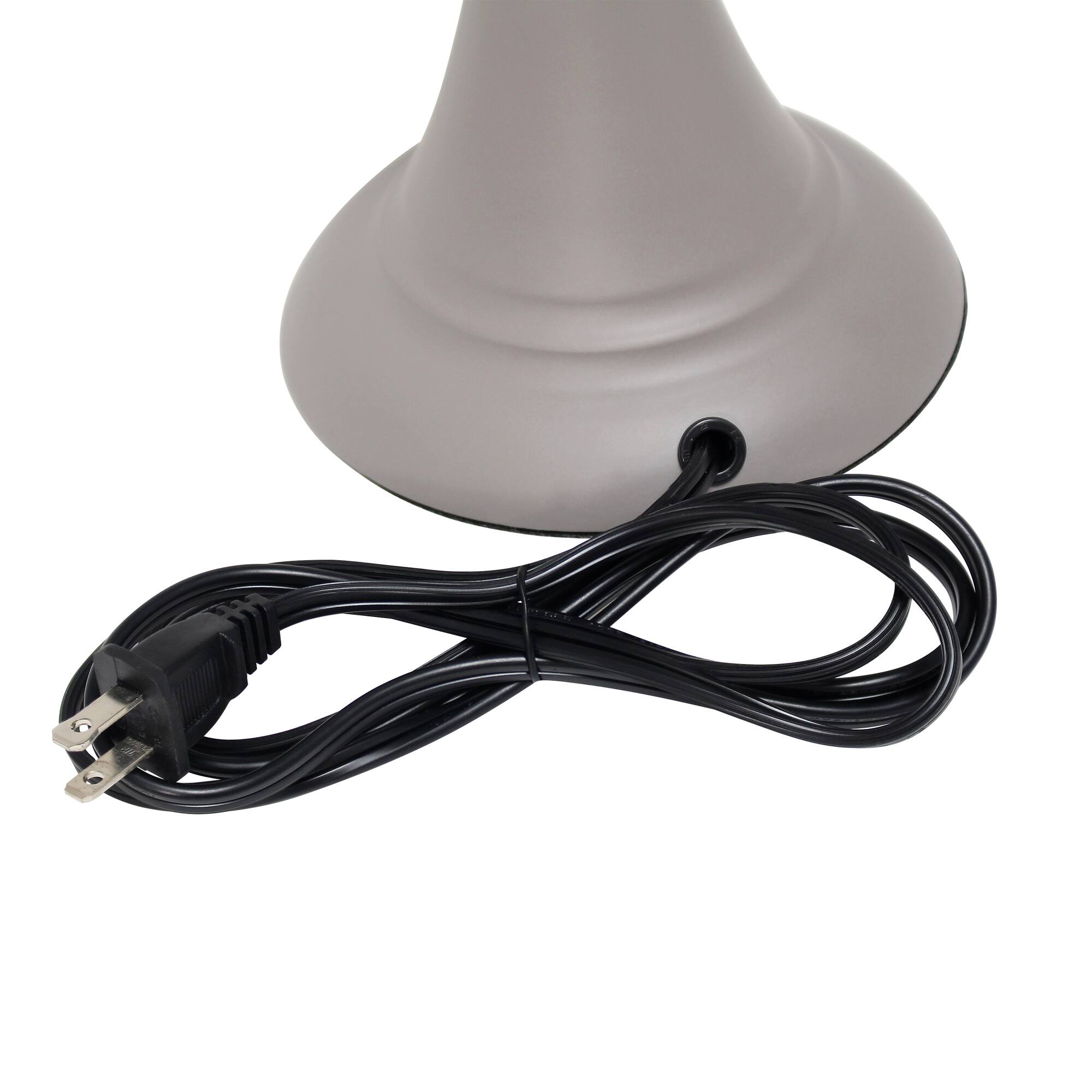 Lalia Home Gray Traditional Table and floor Lamp Set